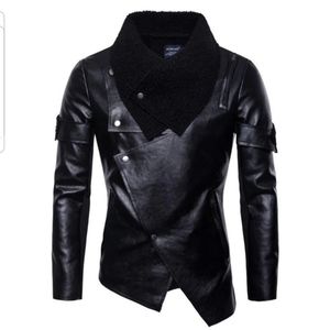 Black leather jacket